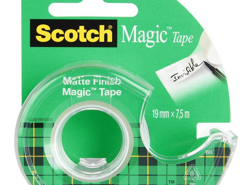 Клейкая лента канцелярская Scotch Magic прозрачная 19 мм х 7.5 м